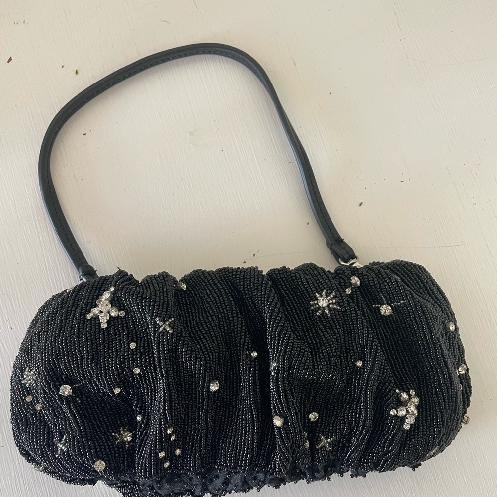STAUS Black Beaded Evening Bag - Picture 3 of 7